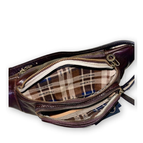 Leather bum bag medium size