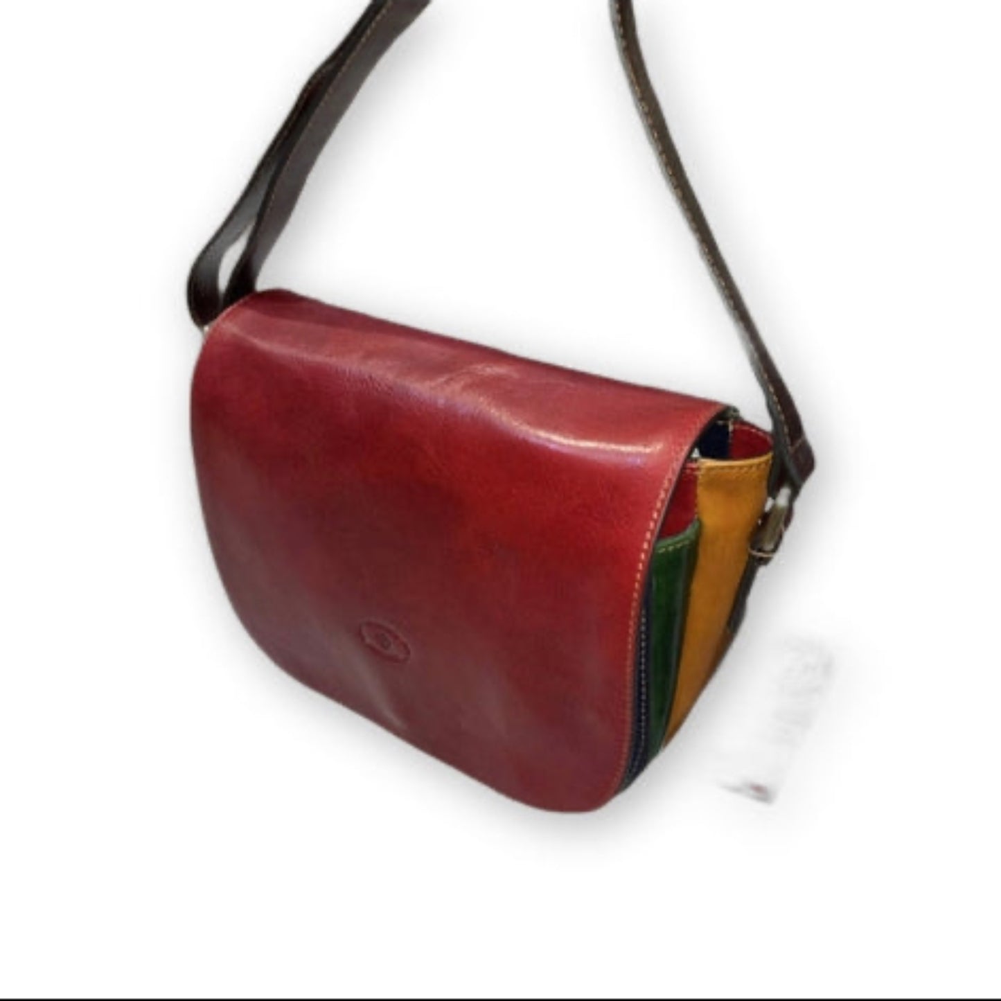Borsa postino multicolor in pelle | Artigianale Made in Italy – Cuoieria Italiana