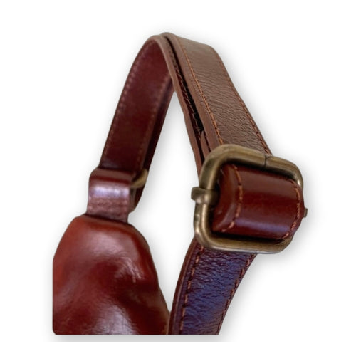 Leather bum bag medium size