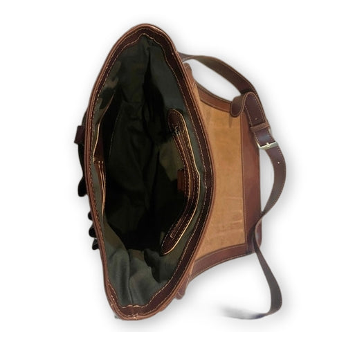 Leather Postman Briefcase - Medium & Large