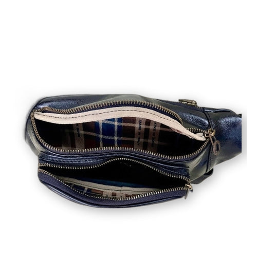 Leather bum bag medium size