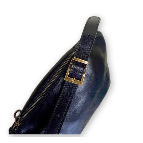 Leather bum bag medium size
