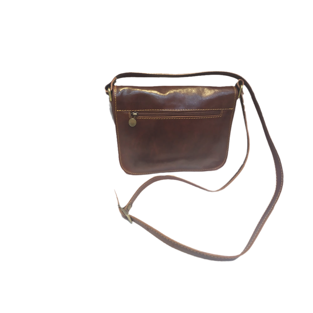 Borsa Postino unicolor in pelle | Borsa da donna Made in Italy – Cuoieria Italiana