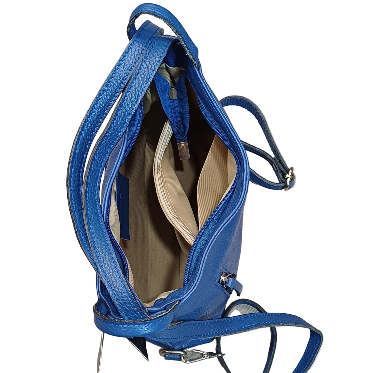 Borsa Zaino da donna in vitello martellato | Vera pelle Made in Italy – Cuoieria Italiana