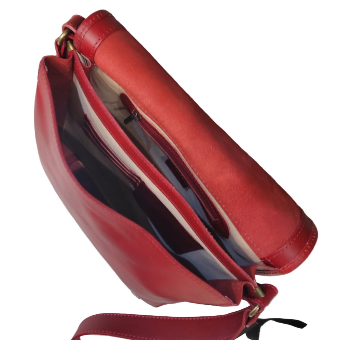 Postino cartella in pelle da uomo – Borsa a doppio scomparto | Made in Italy – Cuoieria Italiana