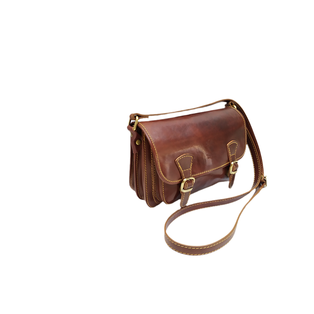Borsa Postino unicolor in pelle | Borsa da donna Made in Italy – Cuoieria Italiana