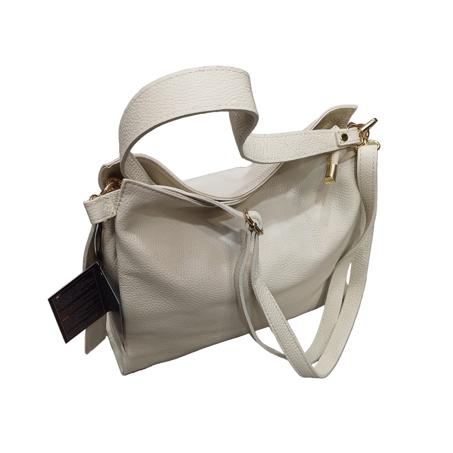 Shopper in vitello martellato da donna – Borsa in pelle Made in Italy | Cuoieria Italiana