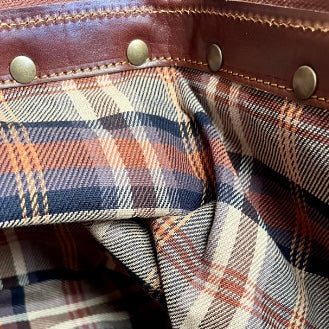 Trolley in cuoio con doppio fondo | Borsone da viaggio artigianale Made in Italy – Cuoieria Italiana