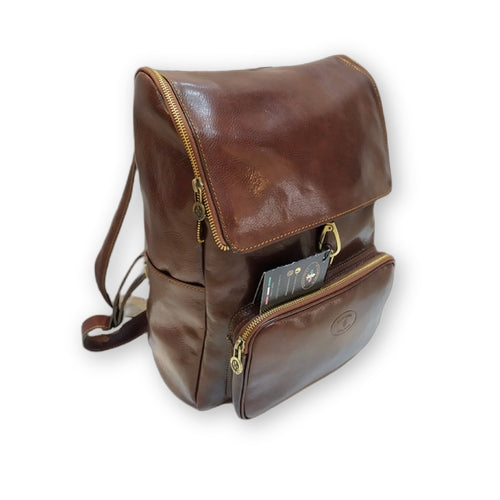 Nomade Eterno | Zaino porta PC in pelle artigianale Made in Italy – Cuoieria Italiana