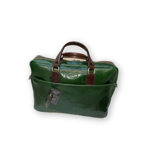 Fenice – Cartella in pelle | Borsa porta computer a doppio scomparto Made in Italy – Cuoieria Italiana