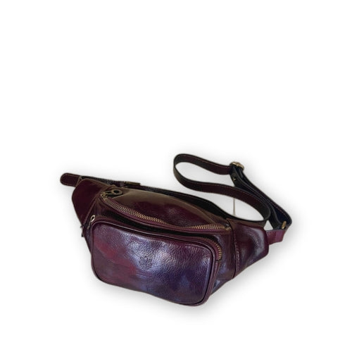 Leather bum bag medium size