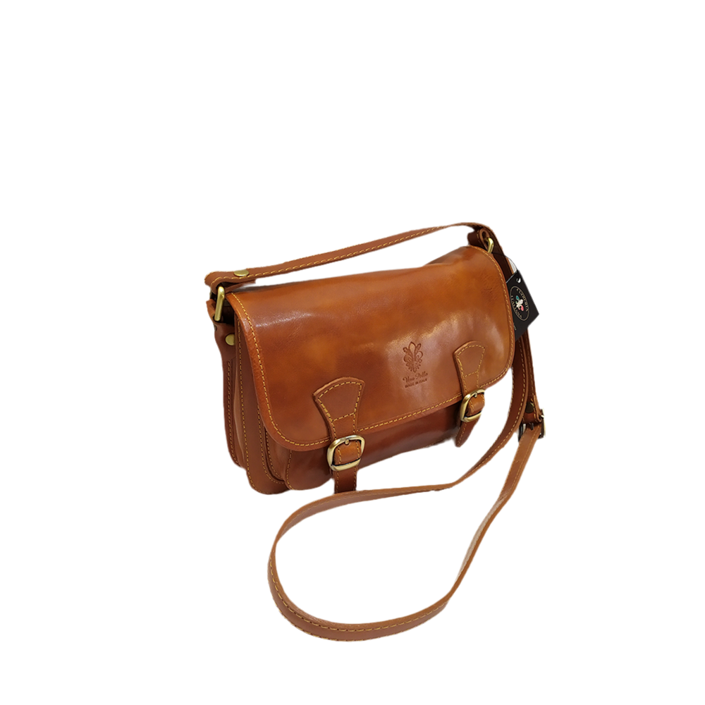 Borsa Postino unicolor in pelle | Borsa da donna Made in Italy – Cuoieria Italiana