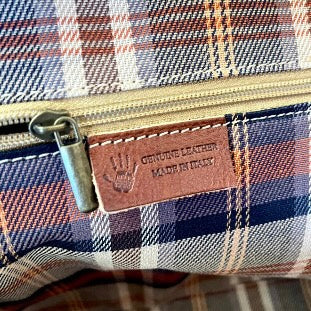 Trolley in cuoio con doppio fondo | Borsone da viaggio artigianale Made in Italy – Cuoieria Italiana