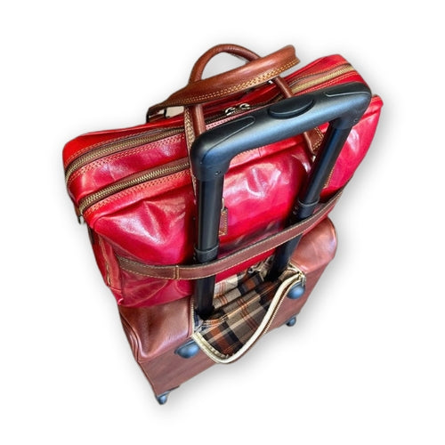 Fenice – Cartella in pelle | Borsa porta computer a doppio scomparto Made in Italy – Cuoieria Italiana