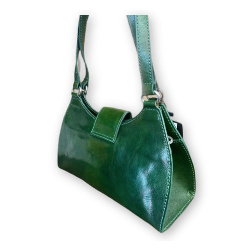Eleganza Italiana - borsa a spalla in pelle retro