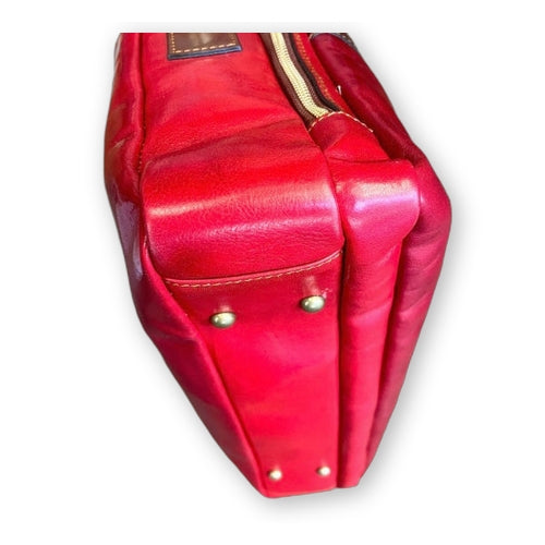 Fenice – Cartella in pelle | Borsa porta computer a doppio scomparto Made in Italy – Cuoieria Italiana