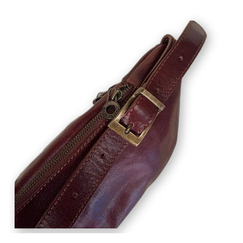 Leather bum bag medium size