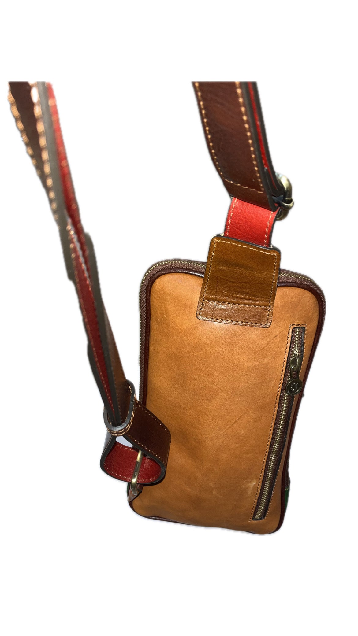 Monospalla multicolor in pelle | Borsa a tracolla artigianale Made in Italy – Cuoieria Italiana