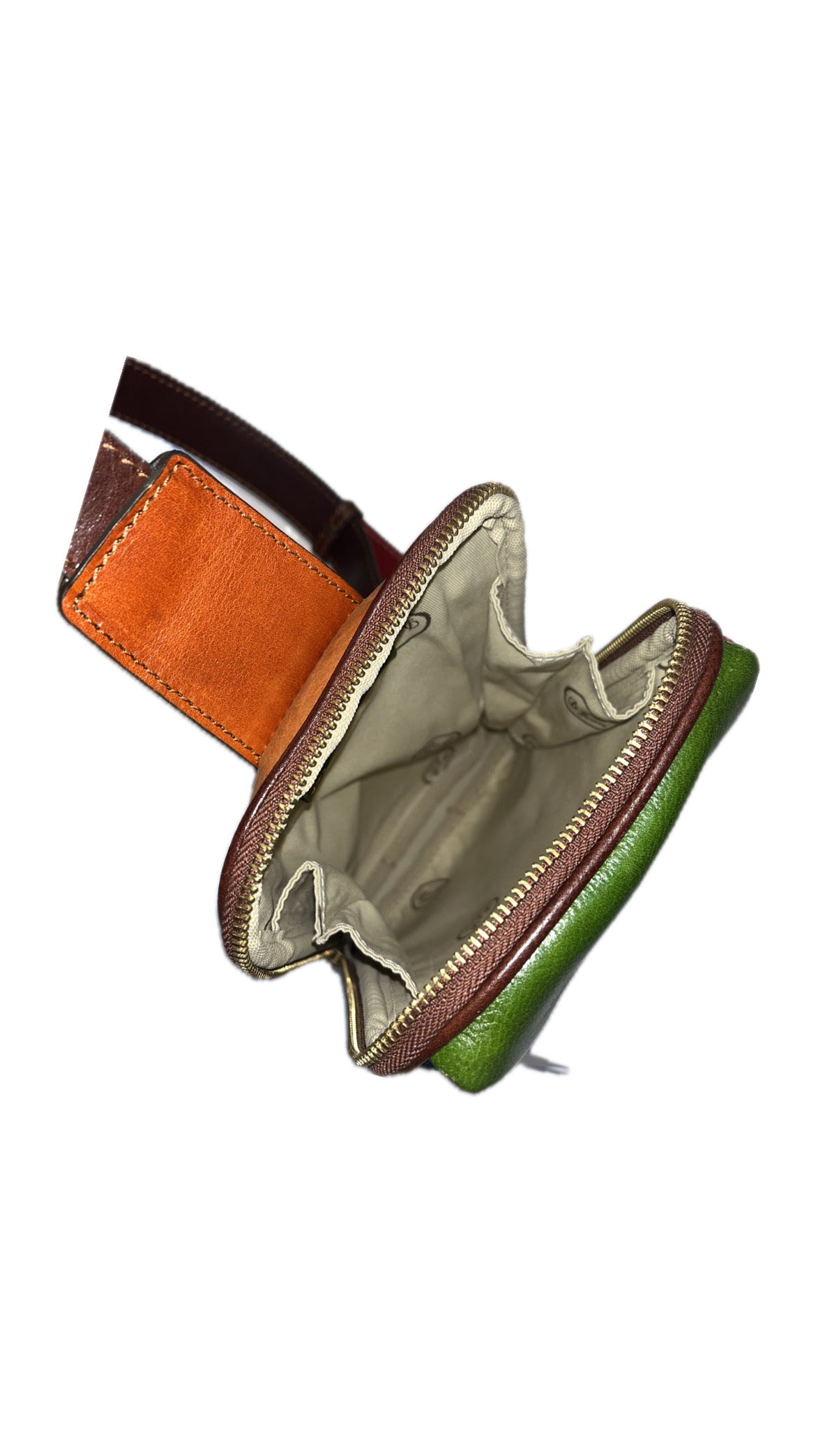 Monospalla multicolor in pelle | Borsa a tracolla artigianale Made in Italy – Cuoieria Italiana