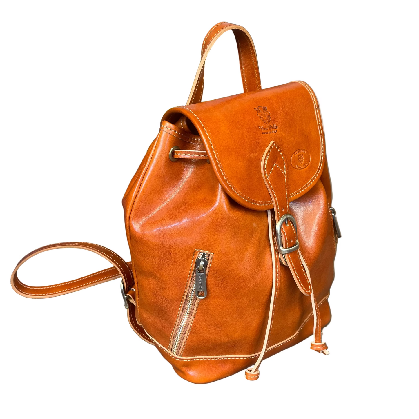 Zaino classico in pelle | Zaino unisex artigianale Made in Italy – Cuoieria Italiana