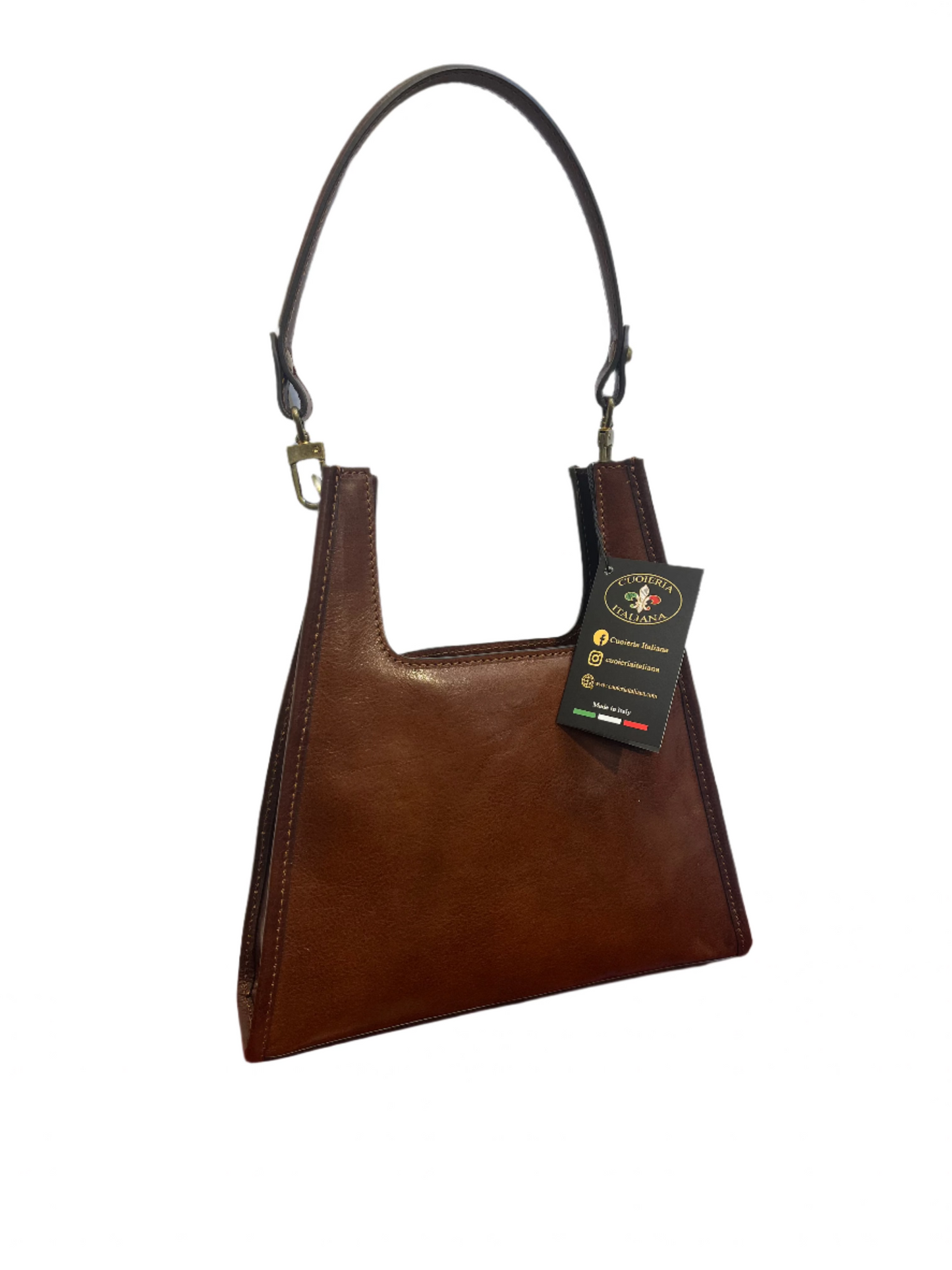 Piramide | Borsa a tracolla in pelle