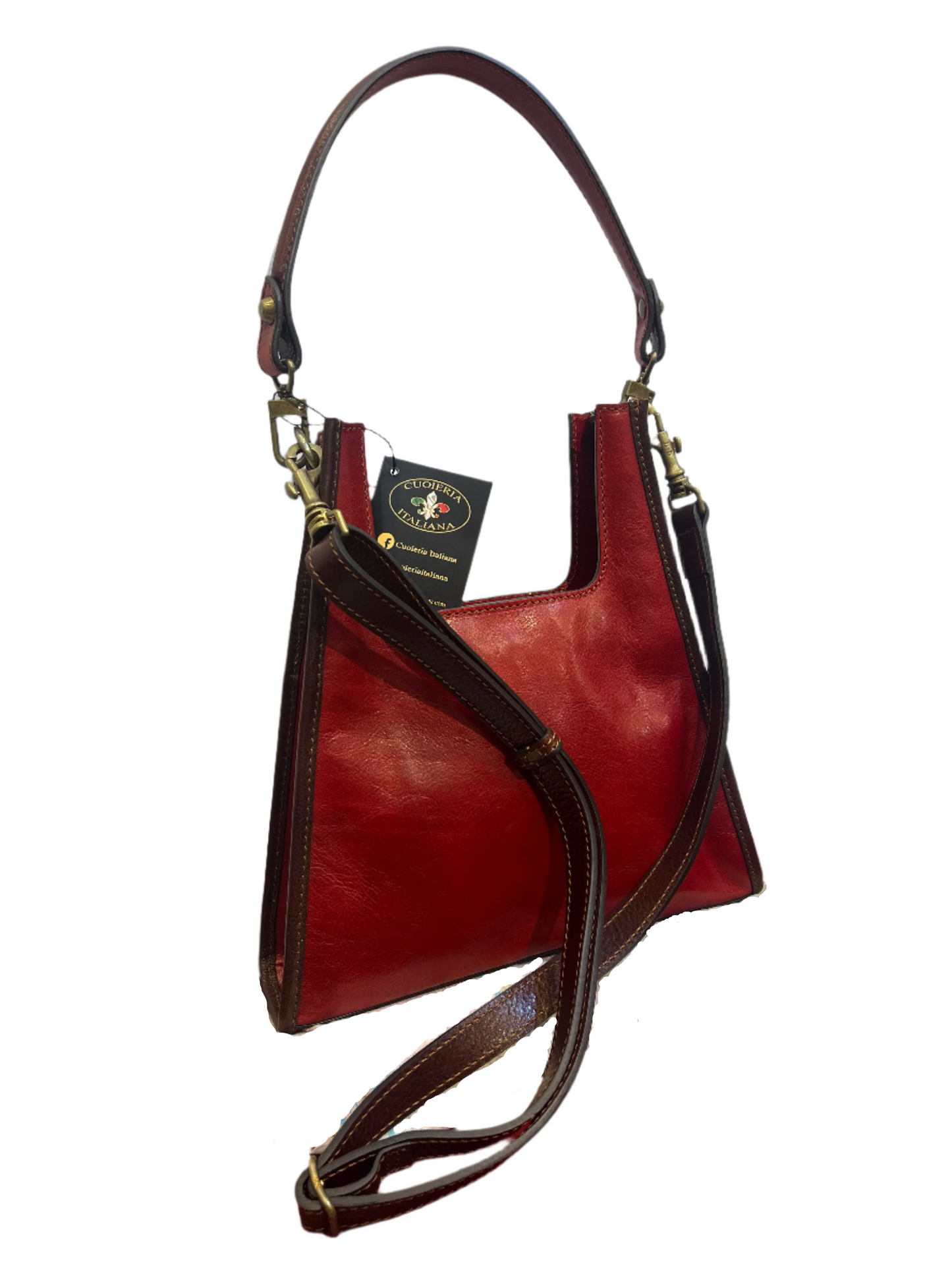 Piramide | Borsa a tracolla in pelle