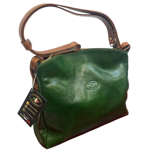 Ferrari – Borsa a spalla e tracolla in pelle da donna | Artigianale Made in Italy – Cuoieria Italiana