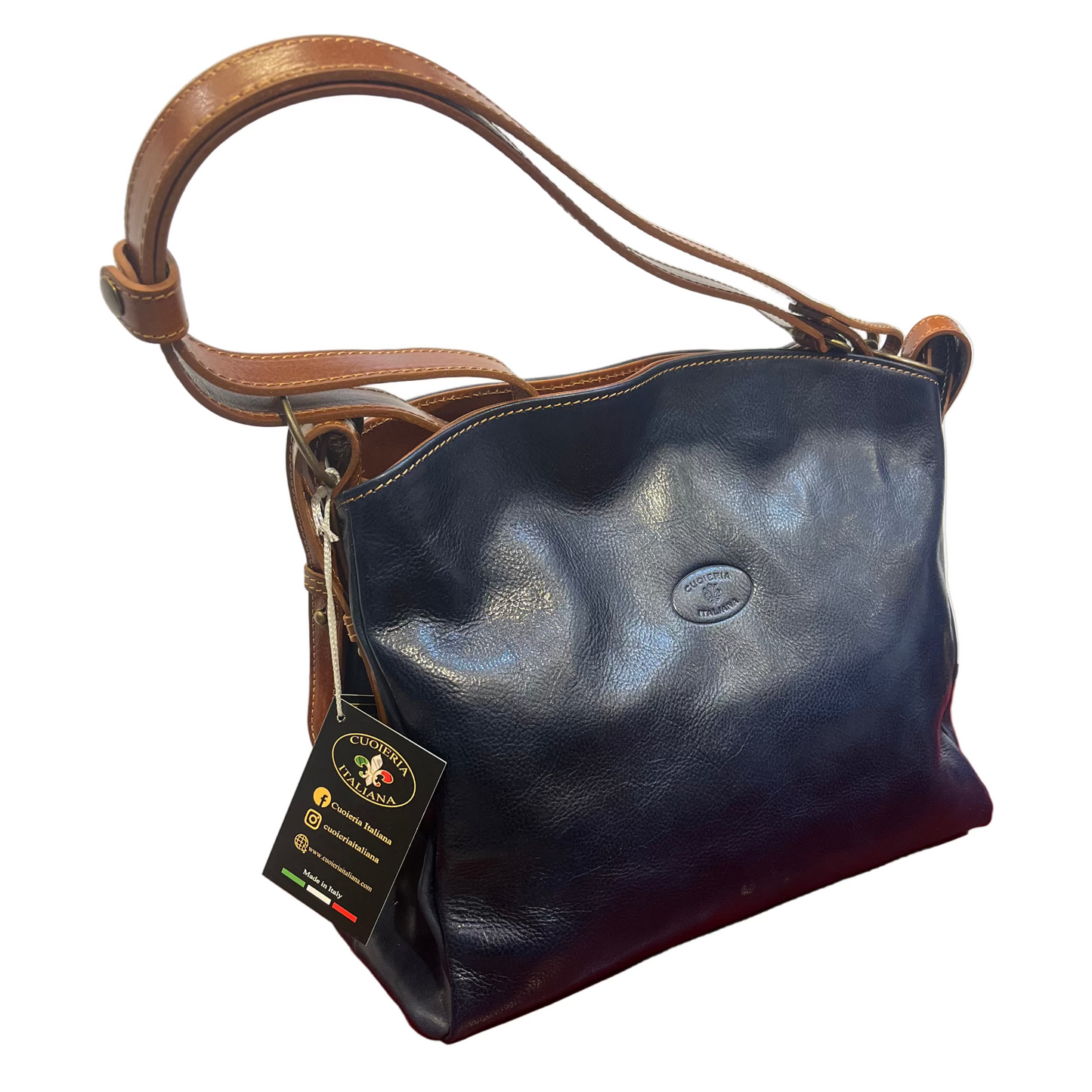 Ferrari – Borsa a spalla e tracolla in pelle da donna | Artigianale Made in Italy – Cuoieria Italiana