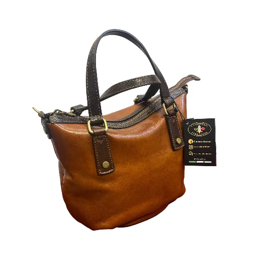 Tombolino in pelle artigianale | Borsa a tracolla Made in Italy – Cuoieria Italiana