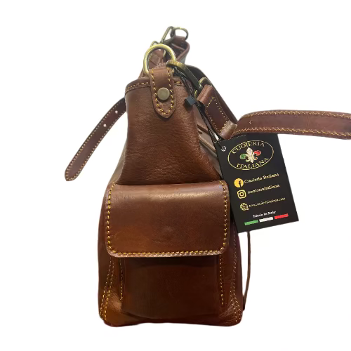 Borsa Giglio in pelle