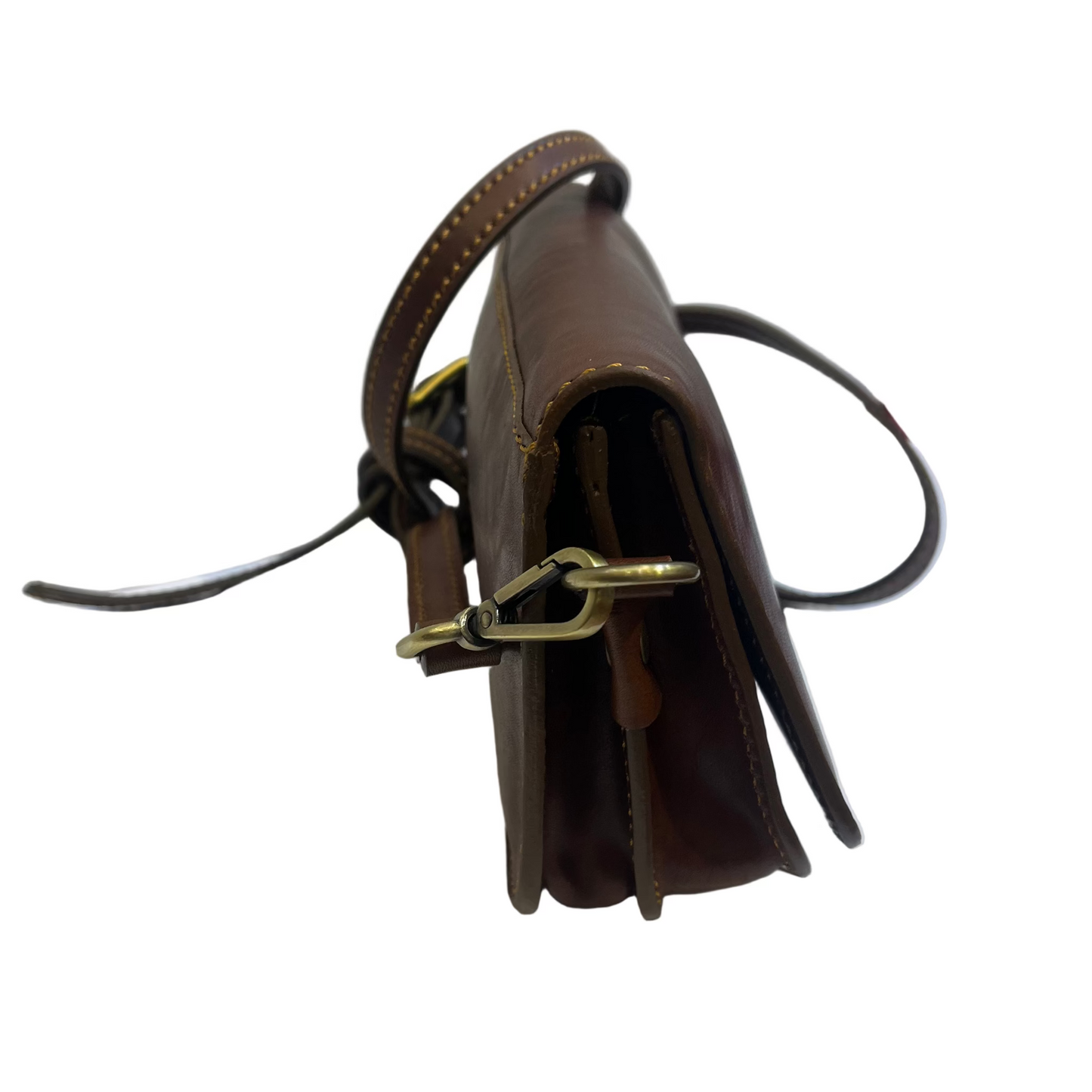 Borsa postino piccola rettangolare in pelle da donna – Classica artigianale | Made in Italy – Cuoieria Italiana