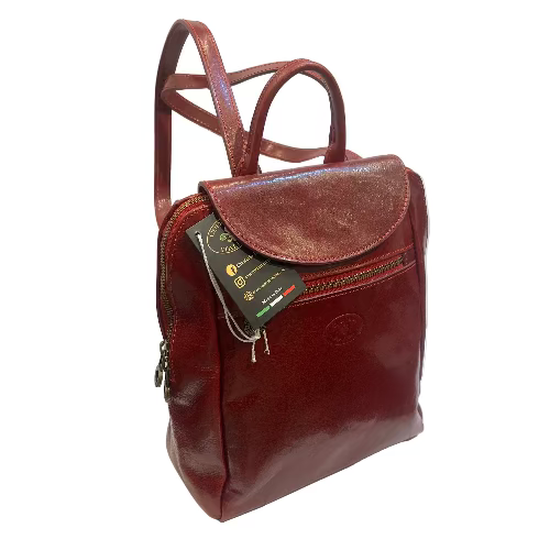 Suburban – Zaino medio in pelle unisex | Fatto a mano in cuoio Made in Italy – Cuoieria Italiana