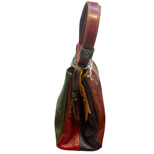 Ferrari Multicolor | Borsa a spalla e tracolla in pelle