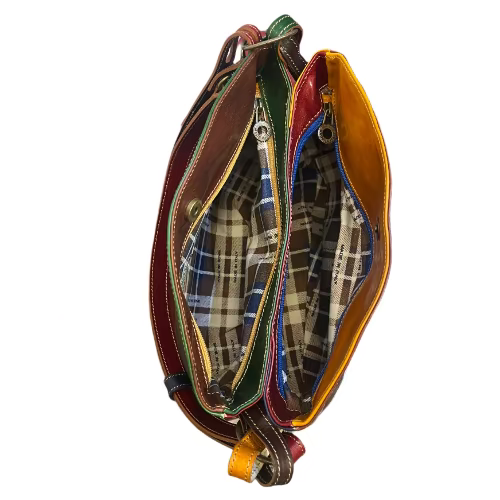 Ferrari Multicolor | Borsa a spalla e tracolla in pelle