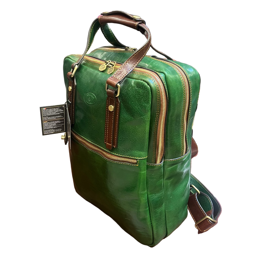 Zaino valigetta in pelle | Zaino porta computer artigianale Made in Italy – Cuoieria Italiana
