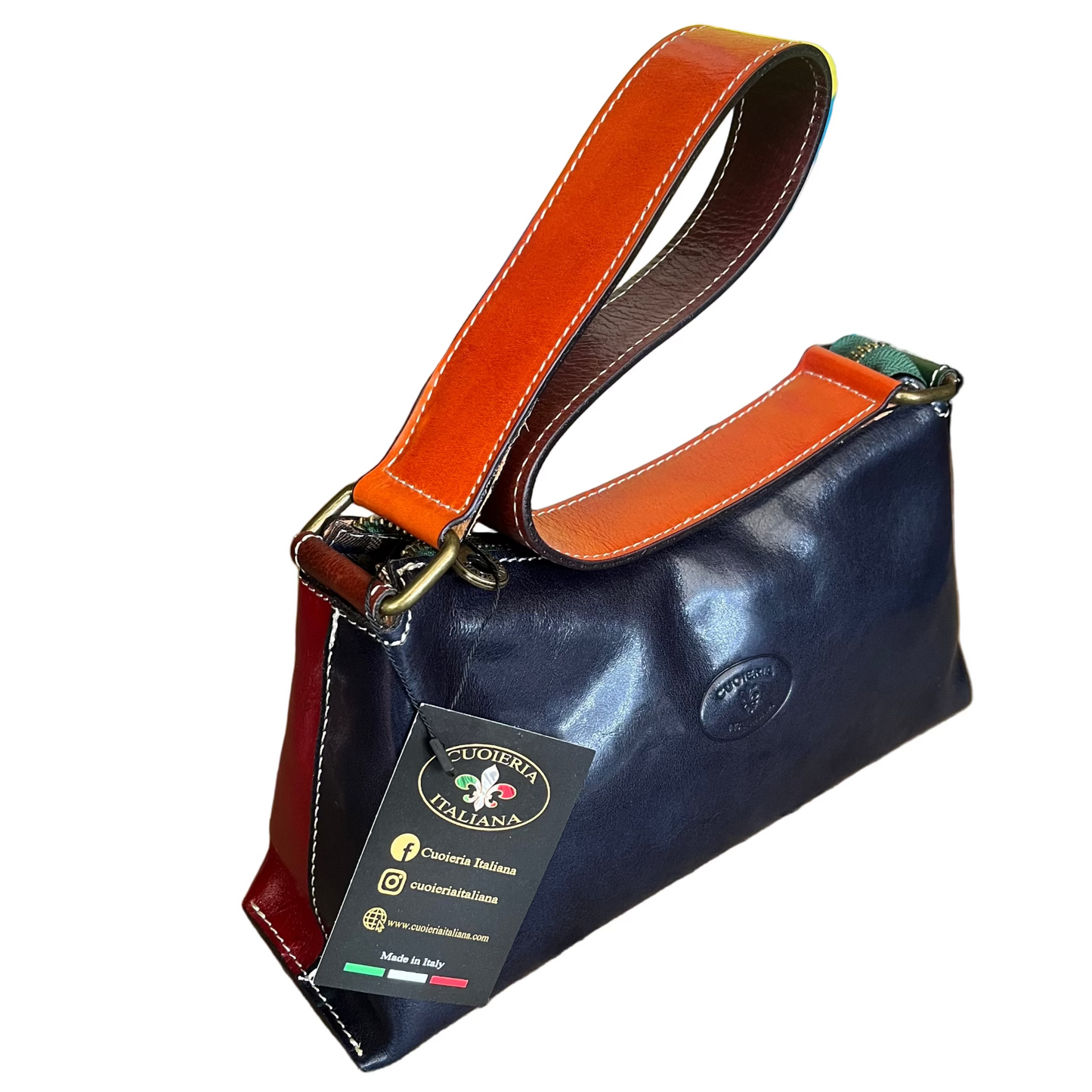 Minerva borsa made in Italy | Borsa a spalla in pelle