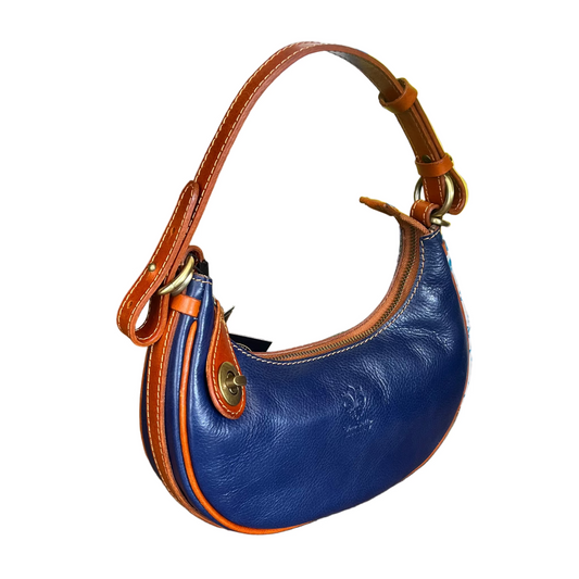 Eterna – Borsa a mezzaluna in pelle | Borsa piccola artigianale Made in Italy – Cuoieria Italiana