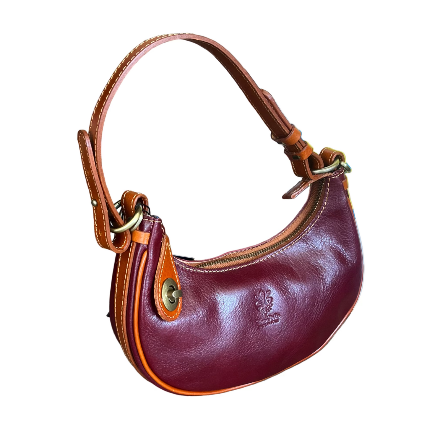 Eterna – Borsa a mezzaluna in pelle | Borsa piccola artigianale Made in Italy – Cuoieria Italiana