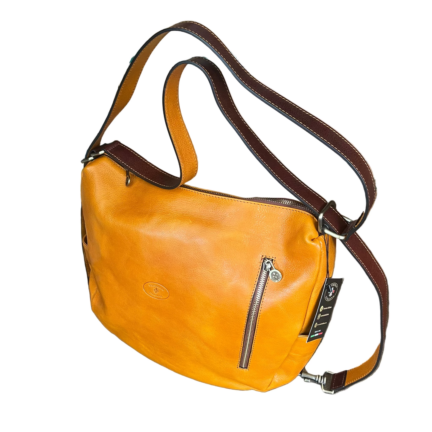 Borsa-Zaino grande in pelle | Zaino da donna artigianale Made in Italy – Cuoieria Italiana