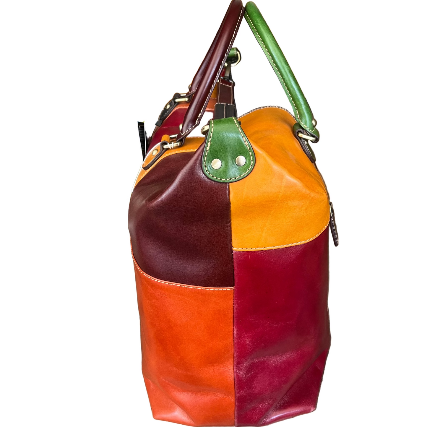 Bagaglio multicolor in pelle – Valigia artigianale da viaggio | Made in Italy – Cuoieria Italiana
