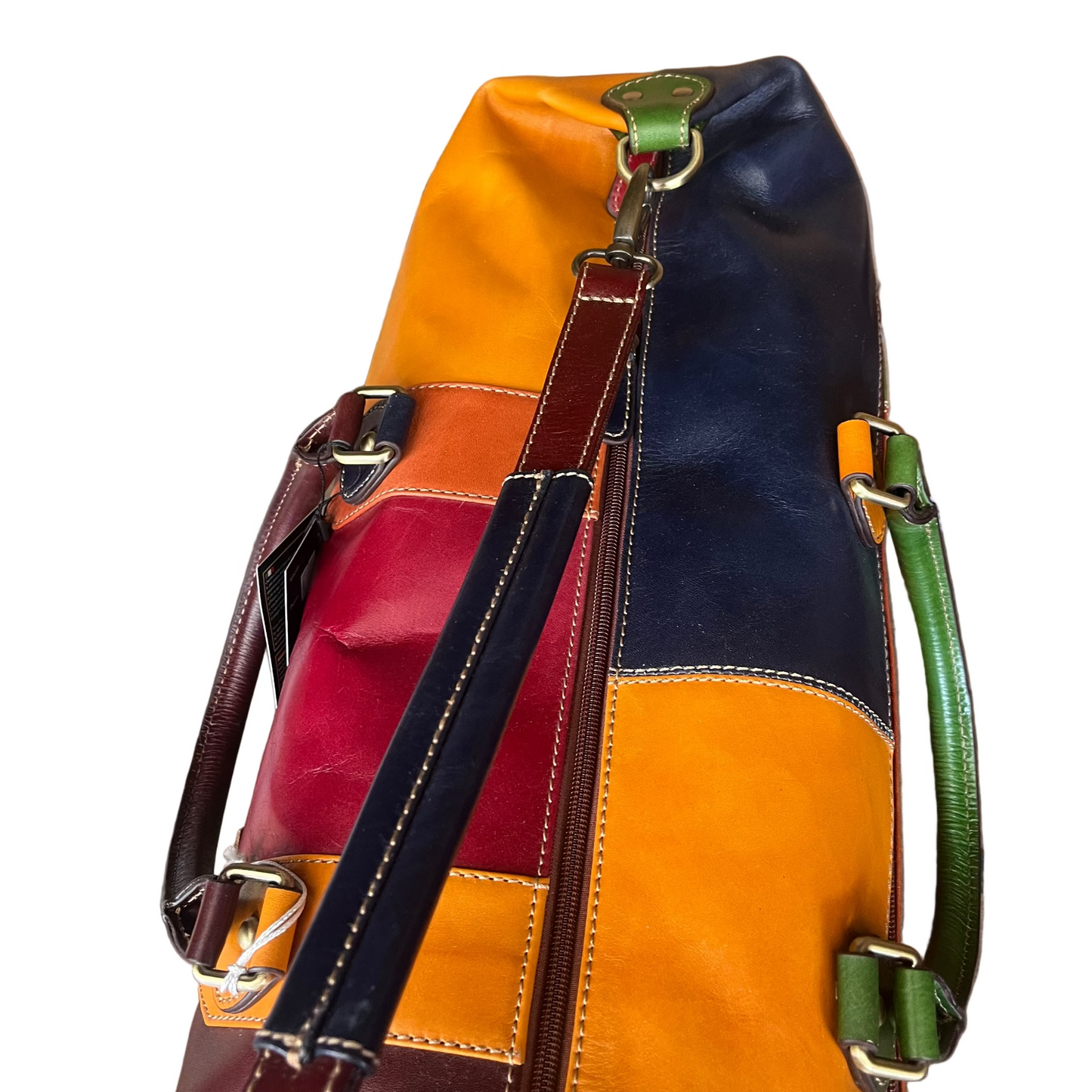 Bagaglio multicolor in pelle – Valigia artigianale da viaggio | Made in Italy – Cuoieria Italiana