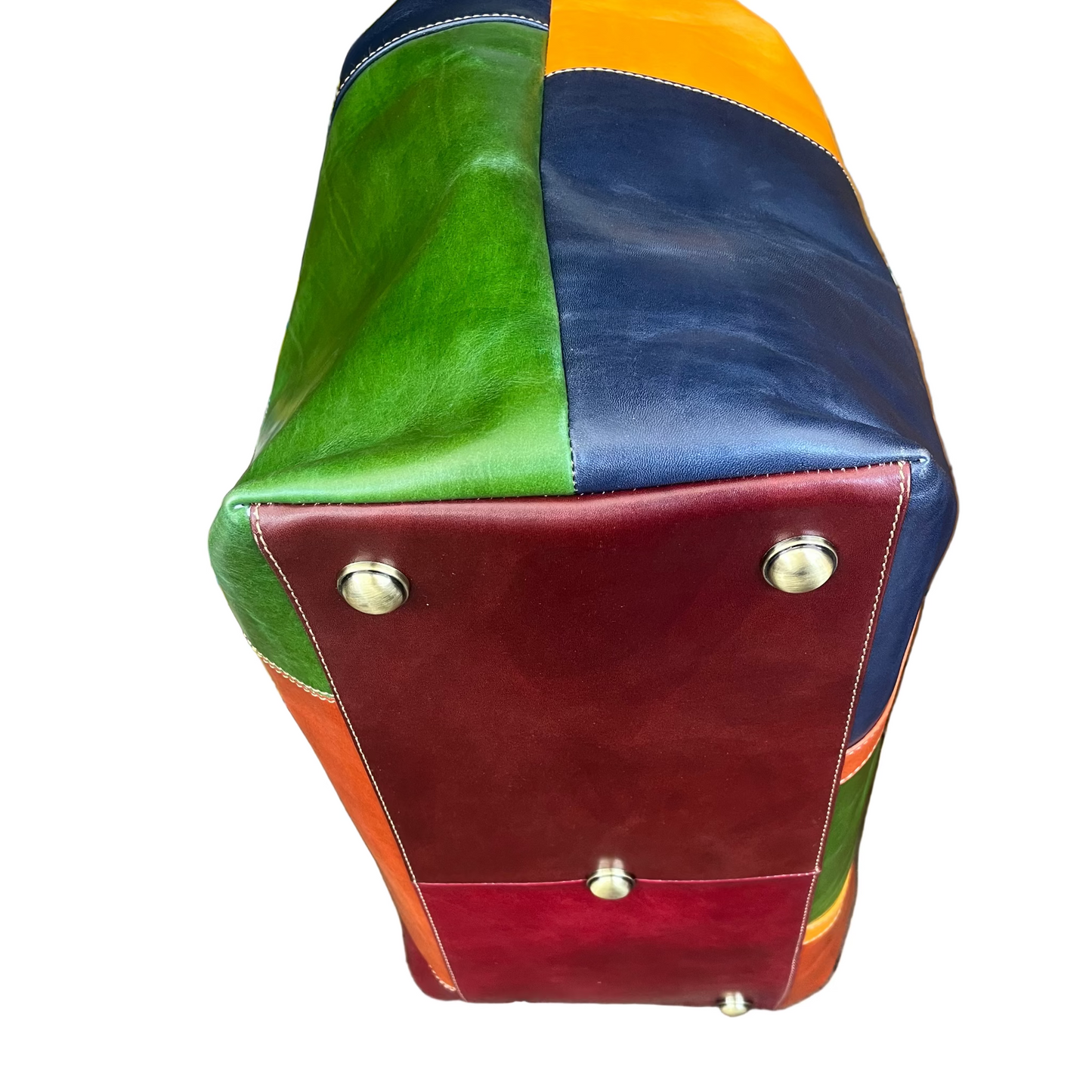 Bagaglio multicolor in pelle – Valigia artigianale da viaggio | Made in Italy – Cuoieria Italiana