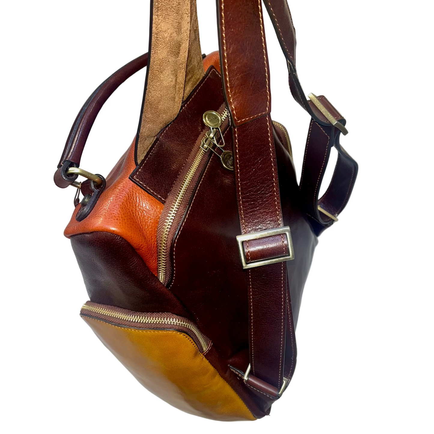 Zaino multicolor in pelle | Zaino unisex artigianale Made in Italy – Cuoieria Italiana