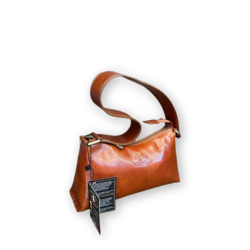 Minerva - borsa a spalla in pelle cuoio naturale
