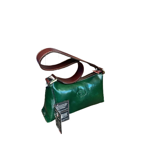 Minerva - borsa a spalla in pelle verde