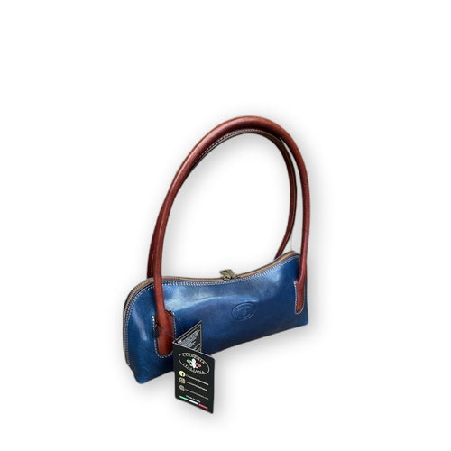 Serena Firenze - borsa a spalla in pelle blu