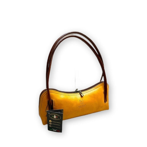 Serena Firenze - borsa a spalla in pelle gialla