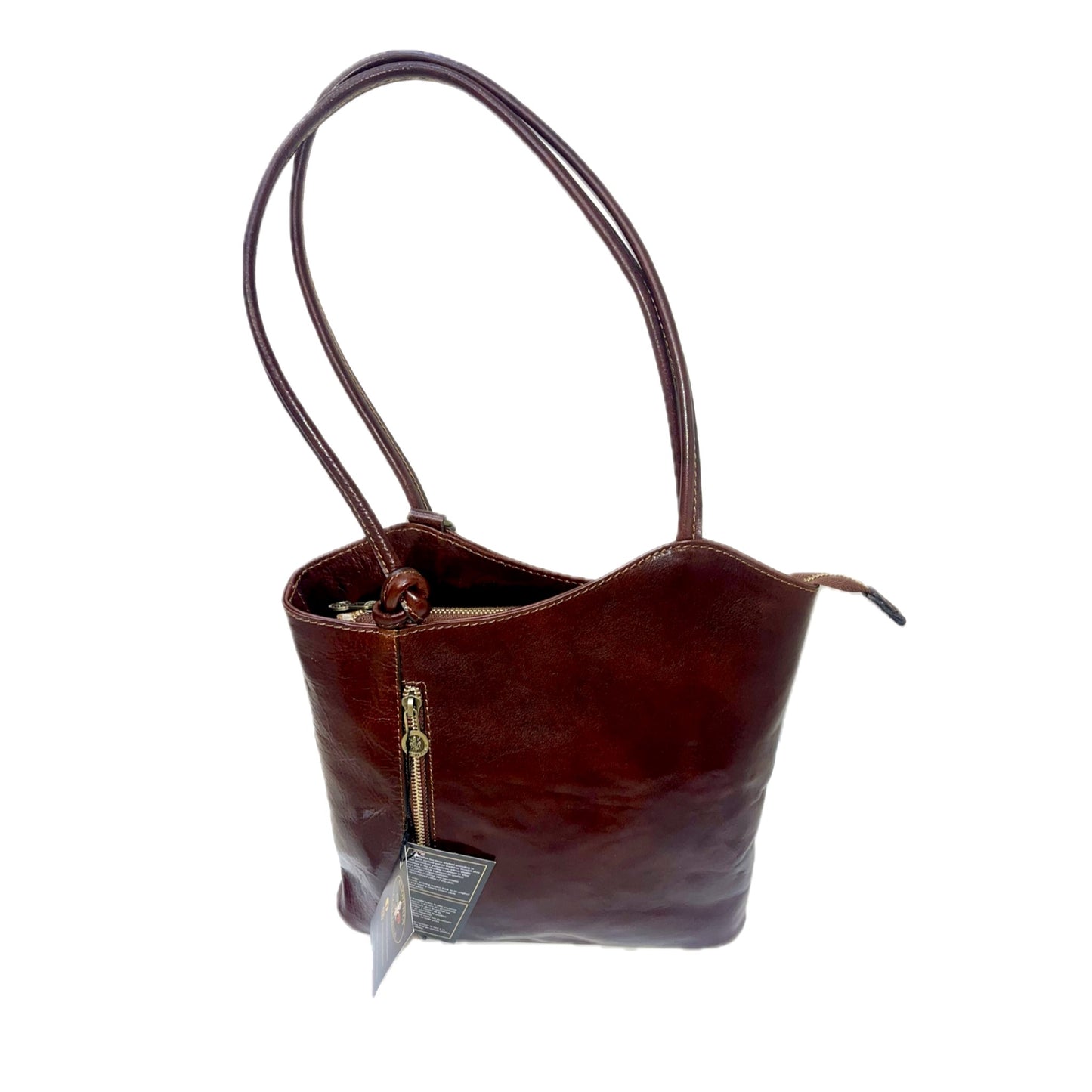Borsa-Zaino media classica in pelle | Artigianale – Cuoieria Italiana