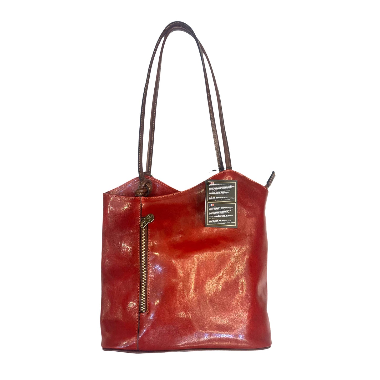 Borsa-Zaino media classica in pelle | Artigianale – Cuoieria Italiana
