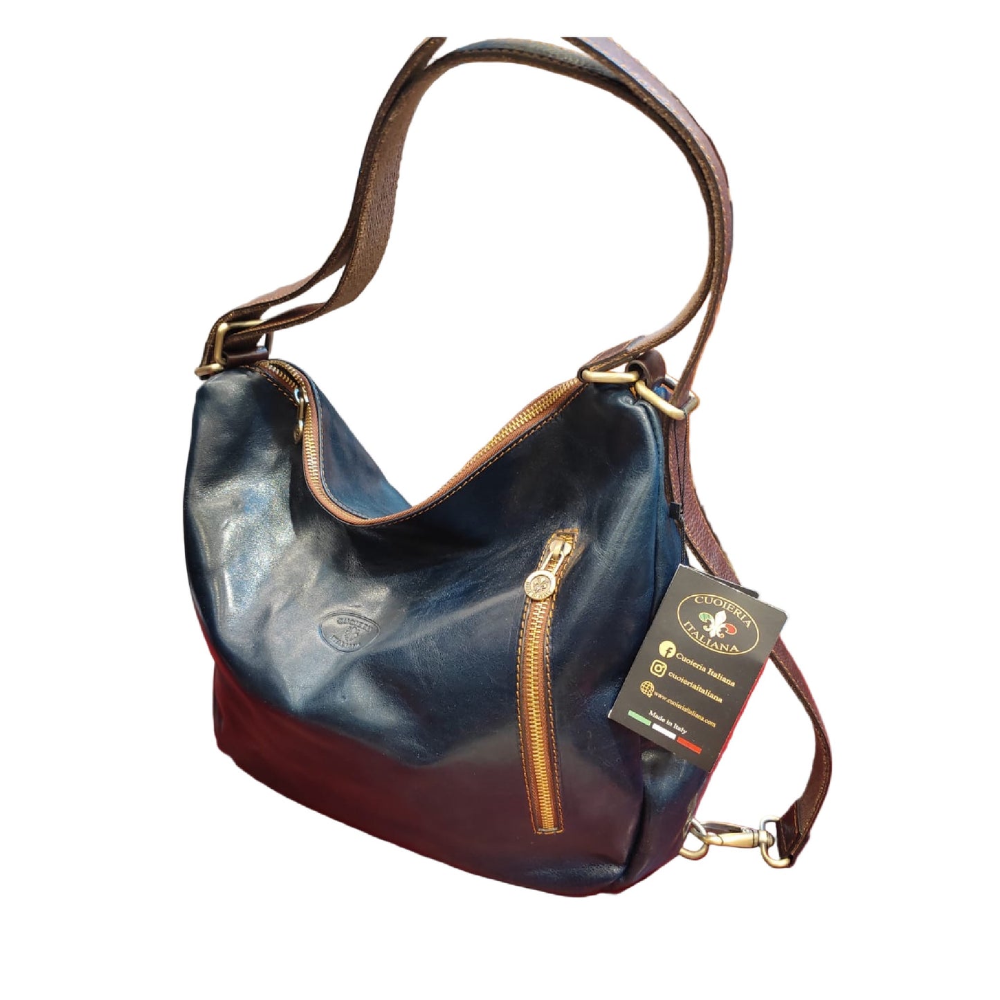 Borsa-Zaino grande in pelle | Zaino da donna artigianale Made in Italy – Cuoieria Italiana